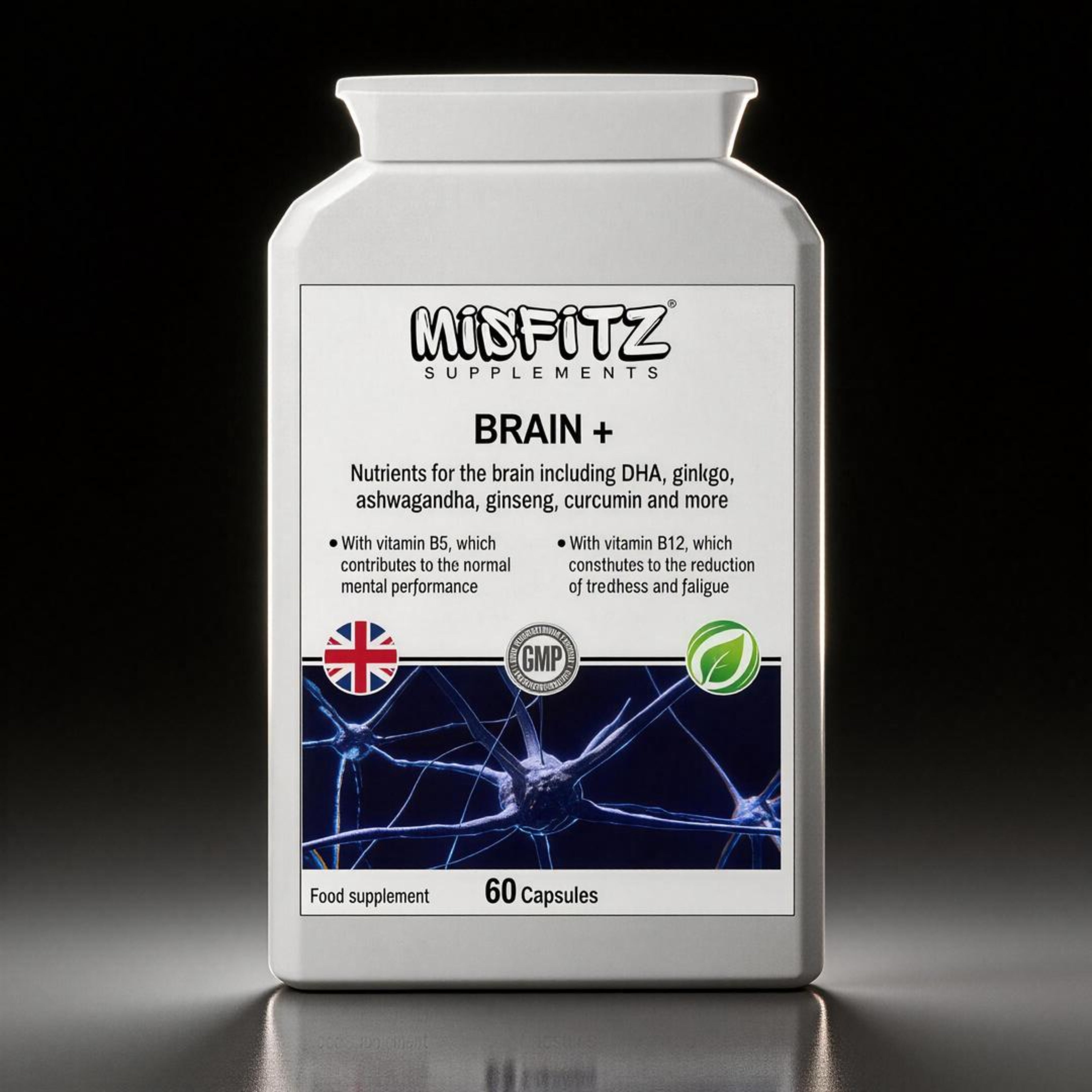 Brain+ Nootropic Supplement | Focus, Memory & Mental Clarity | 60 ...