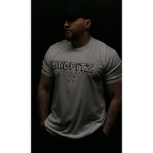 Load image into Gallery viewer, Misfitz Black On White Muscle Fit T-Shirt