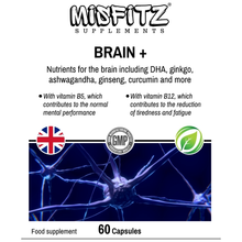 Load image into Gallery viewer, Turbo Brain is a super-concentrated, powerful food supplement for the brain - a natural nootropic and nutritional cognitive enhancer. And more!