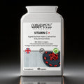 Supplement container labeled 'MIDFITZ Supplements' with vitamin C+ on a dark background