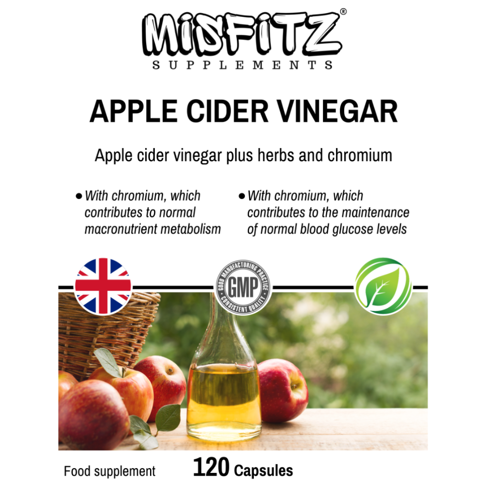 Apple Cider Vinegar Capsules | Weight Loss & Digestive Support | 120 Caps