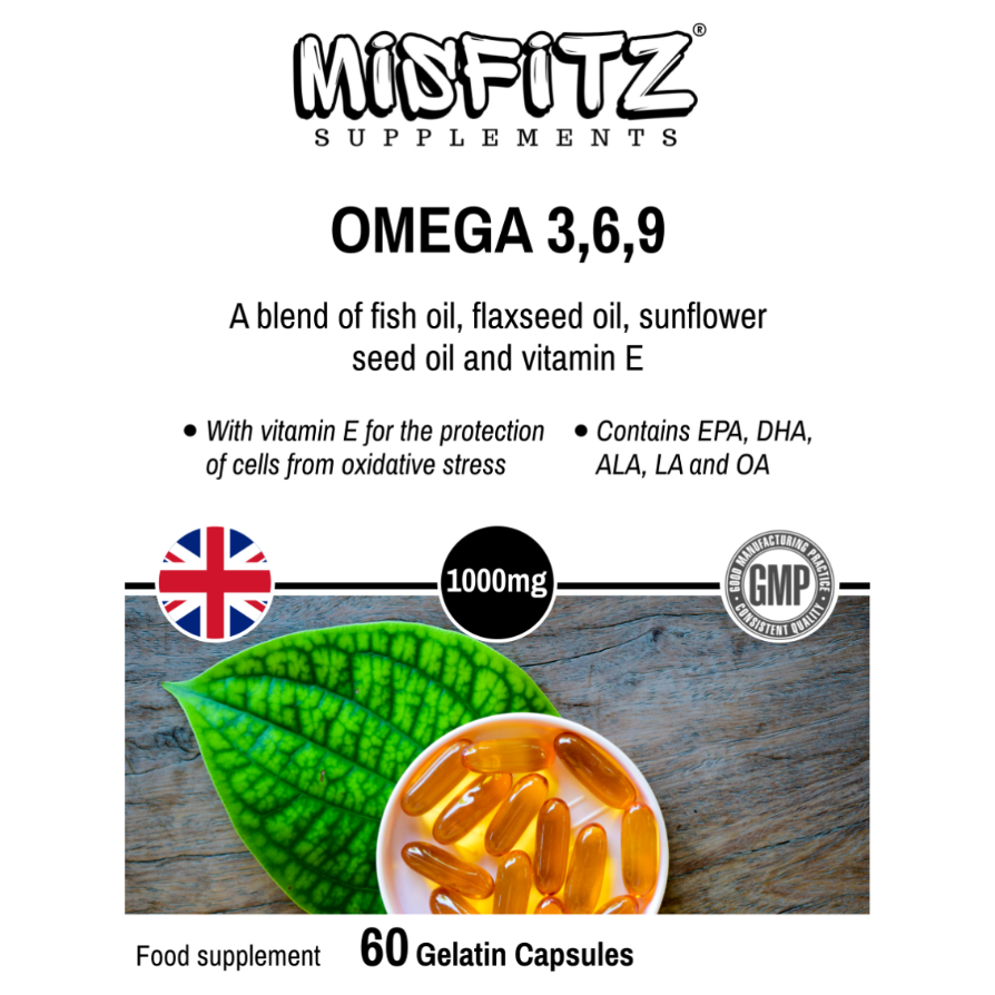 Omega 3-6-9 Fish Oil Supplement | Heart, Brain & Joint Support |